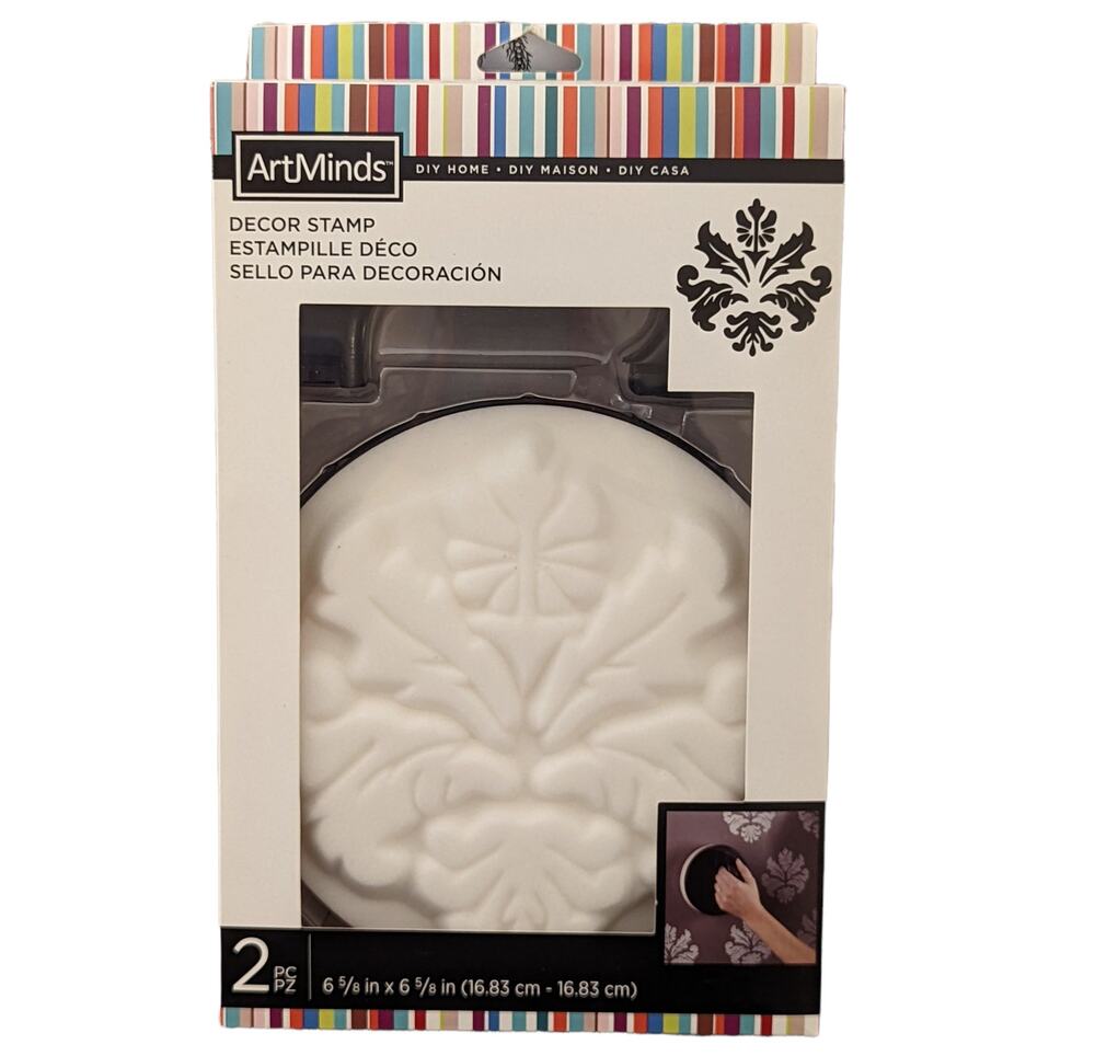 NWT Art Minds Filigree DIY Home Decor Stamp Furniture Walls Gifts Rug Dresser